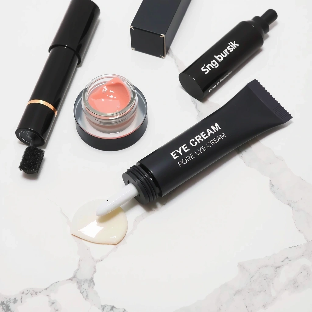 Delicate eye cream tube for sensitive eye area